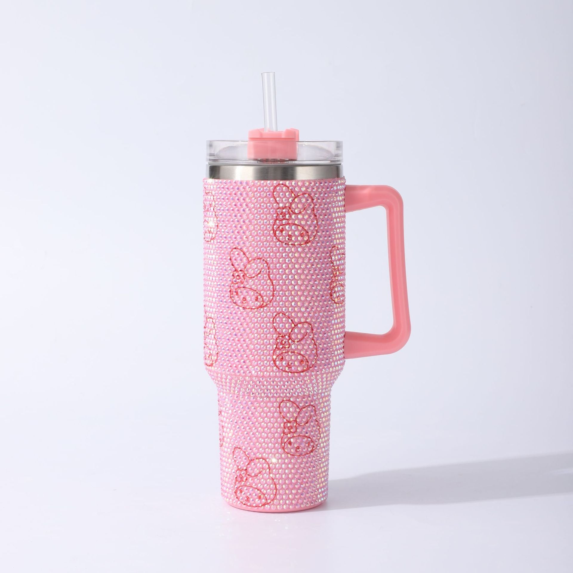 Wholesale Cartoon drill 40oz 304 stainless steel cup with straw car